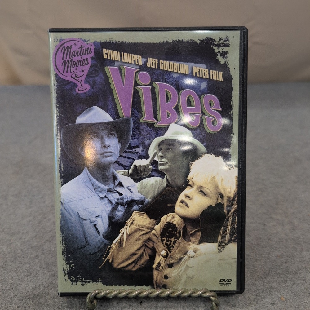 Vibes DVD Cyndi‎ Lauper Jeff Goldblum Peter Falk Martini Movies 1988 Comedy PG